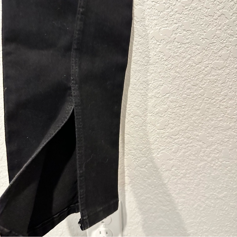 New Zara Strapless Black Denim TRF Stretchy Jumpsuit Small Medium 8197/249 - Picture 10 of 13